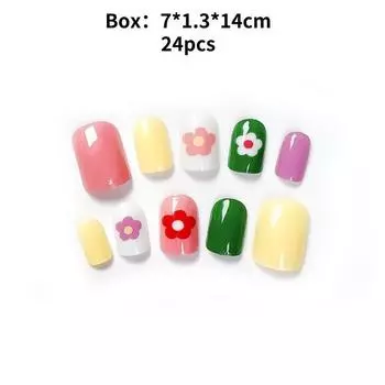 Ручная работа Носибельный Дизайн Ногтей Мода Повседневный Простой Изысканный Классический Стиль Наклейки для Ногтей