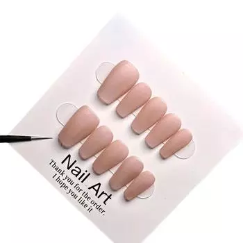 Ручная работа Носимые ногти Мода Повседневный Простой Изысканный Классический Стиль Наклейки для ногтей XS