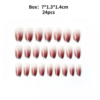Ручная работа Носимые ногти Мода Повседневный Простой Изысканный Классический Стиль Наклейки для ногтей