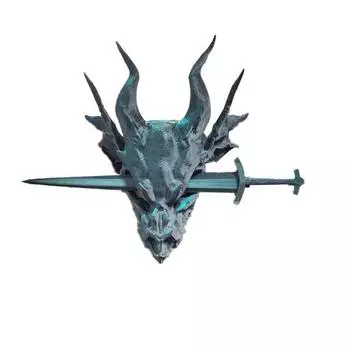 Ручная работа палочка для волос в виде черепа дракона пластиковая гладкая поверхность ретро-аксессуар для волос на свадьбу, день рождения, вечеринку, Хэллоуин