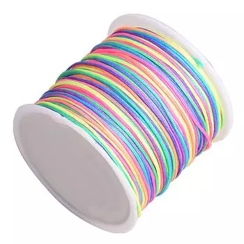 Ручная работа плетеная нить 0,8 мм зашифрованная цветная плетеная веревка браслет линия для ювелирных украшений