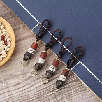 Ручная работа плетеные подвески ювелирные изделия ручной работы медный шнурок брелки сумка автомобиль ключ кулон