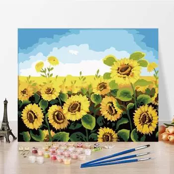 Ручная работа по номерам на холсте, картина по номерам, картина маслом, сделай сам, картина по номерам, цифровая картина маслом 40x50cm no frame
