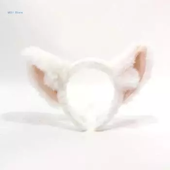 Ручная работа Повязка на голову с ушками щенка Аксессуары для косплея щенков для девочек Ушки Фурсьют Маскарад Хэллоуин Косплей вечеринка