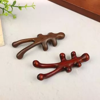 Ручная работа сандалового дерева Массажер для глаз, носа, меридиана, массажер для тела и лица, ручка, доска для скребков Гуаша, акупунктурная точка