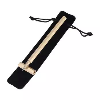 Ручная работа, шестигранная ручка из латуни с противоскользящим покрытием, призматическая шариковая ручка с чехлом для ручки