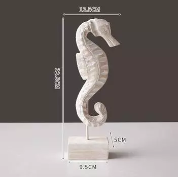 Ручная работа Средиземноморская Деревянная Морская Звезда, Морской Конёк и Раковина – Морской Настенный Декор для Дома в Прибрежном Стиле Seahorse