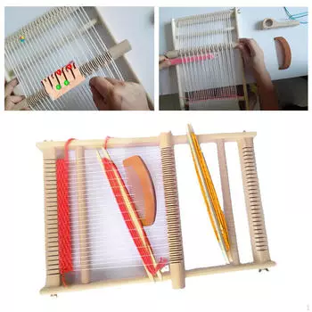 Ручная работа, традиционный деревянный ткацкий станок, вязальный набор, машинные игрушки, развивающие для детей