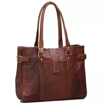 Ручная работа в деревенском стиле из натуральной винтажной сумки из натуральной козьей кожи женская сумка женская сумка 12 X 16 X 4 in коричневый