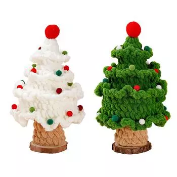Ручная работа вязаная елка очаровательные ручные плетеные украшения для праздничной елки многоцелевое украшение для жизни Ro Green