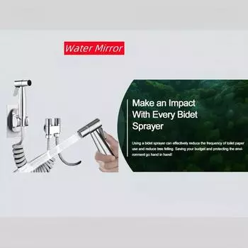 Ручная распылительная головка из нержавеющей стали 304 для насадки для биде в ванной комнате, двойной регулирующий клапан, выдвижной шланг grey hose-1.5m