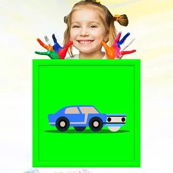 Ручная роспись 20x20 см Детский рисунок Детский рисунок Обучение хобби Развитие Картина маслом по номерам для детей 20x20cm no Frame