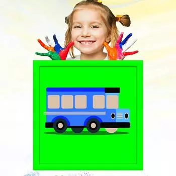 Ручная роспись 20x20 см детский рисунок хобби развитие картина маслом по номерам для детей обучение рисованию 20x20cm no Frame