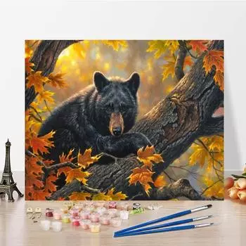 Ручная роспись чисел Картина маслом Цифровая картина маслом DIY Картина по номерам Украшение дома Холст 40x50cm no frame