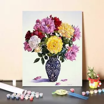 Ручная роспись чисел картина маслом DIY картина по номерам холст украшения дома цифровая картина маслом 40x50cm no frame