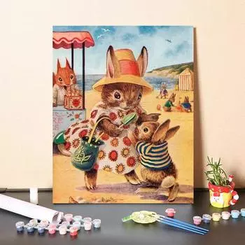 Ручная роспись чисел Картина маслом Холст Украшение дома Цифровая картина маслом DIY Картина по номерам 40x50cm no frame