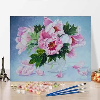 Ручная роспись чисел Картина маслом Украшение дома DIY Картина по номерам Цифровая картина маслом Холст 40x50cm no frame