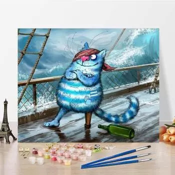 Ручная роспись, цифровая картина маслом, цифры, картина маслом, сделай сам, картина по номерам, украшение дома, холст 40x50cm no frame