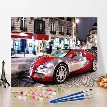 Ручная роспись, цифровая картина маслом, холст, украшение для дома, сделай сам, картина по номерам, картина маслом по номерам 40x50cm no frame