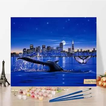 Ручная роспись, цифровая картина маслом, сделай сам, картина по номерам, украшение дома, цифры, картина маслом, холст 40x50cm no frame