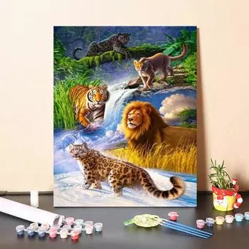 Ручная роспись, цифровая картина маслом, украшение дома, сделай сам, картина по номерам, картина маслом, холст 40x50cm no frame