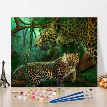 Ручная роспись цифровая живопись маслом холст DIY живопись по номерам картины маслом по номерам украшения дома 40x50cm no frame