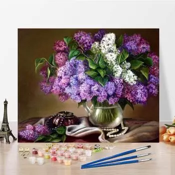 Ручная роспись декомпрессии DIY цифровая картина маслом картина по номерам холст картина украшение дома 40x50cm no frame