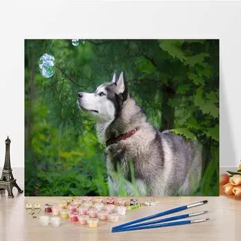 Ручная роспись декомпрессионной живописи по номерам DIY цифровая картина маслом холст картина украшение дома 40x50cm no frame