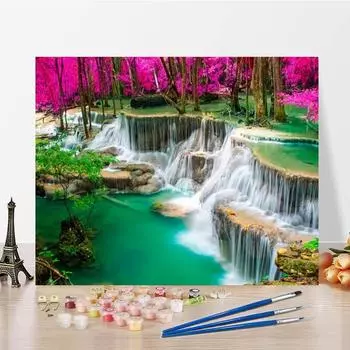 Ручная роспись DIY цифровая картина маслом картина по номерам холст картина украшение дома декомпрессия 40x50cm no frame