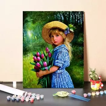 Ручная роспись DIY цифровая масляная живопись декомпрессия домашнее украшение холст картина живопись по номерам 40x50cm no frame