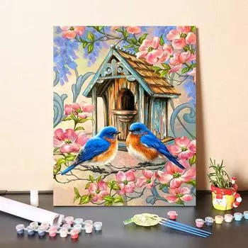 Ручная роспись DIY картина по номерам цифровая картина маслом холст украшения дома цифры картина маслом 40x50cm no frame