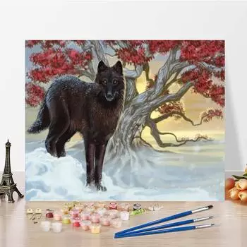 Ручная роспись DIY картина по номерам холст украшения дома цифровая картина маслом цифры картина маслом 40x50cm no frame
