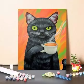 Ручная роспись DIY Картина по номерам Холст Номера Картина маслом Украшение дома Цифровая картина маслом 40x50cm no frame