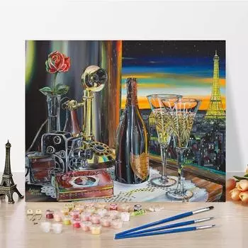 Ручная роспись DIY Картина по номерам Украшение дома Цифровая картина маслом Холст Цифры Картина маслом 40x50cm no frame