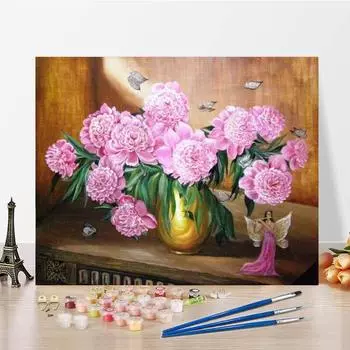 Ручная роспись DIY картина по номерам украшения дома цифры картина маслом холст цифровая картина маслом 40x50cm no frame