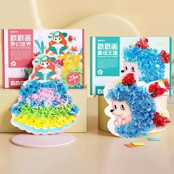 Ручная роспись для детей Poke Art DIY игрушки мультфильм переодевание игрушки для девочек, играющих в принцессу, самодельная обучающая игрушка для детей подарок