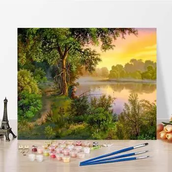 Ручная роспись холст DIY картина по номерам цифровая картина маслом цифры картина маслом украшение дома 40x50cm no frame