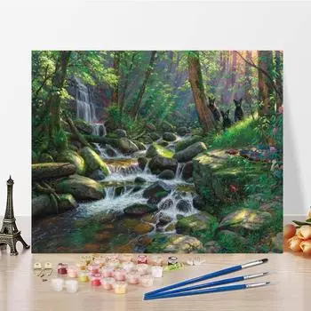 Ручная роспись холст DIY картина по номерам украшения дома цифры картина маслом цифровая картина маслом 40x50cm no frame