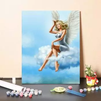 Ручная роспись холста Декомпрессионная живопись по номерам DIY Цифровая живопись маслом Украшение дома 40x50cm no frame