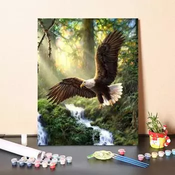 Ручная роспись по номерам Картина маслом на холсте Картина по номерам своими руками Украшение дома Цифровая живопись маслом 40x50cm no frame