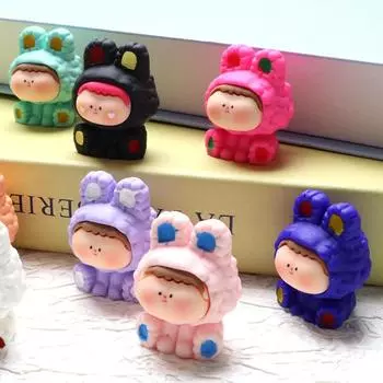 Ручная роспись сплошной цвет Лилит маленький орнамент мультяшный настольный автомобиль милый орнамент мини фигурки фиолетовый