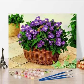 Ручная роспись, украшение дома, холст, картина, декомпрессия, сделай сам, цифровая картина маслом, картина по номерам 40x50cm no frame