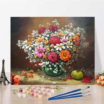 Ручная роспись украшения дома цифры картина маслом цифровая картина маслом DIY картина по номерам холст 40x50cm no frame