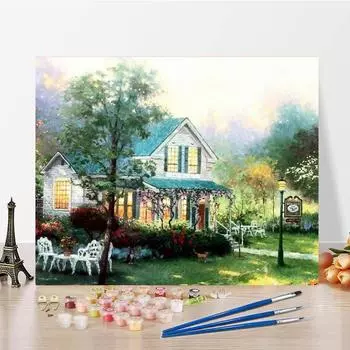 Ручная роспись украшения дома цифры картина маслом DIY картина по номерам холст цифровая картина маслом 40x50cm no frame