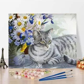 Ручная роспись украшения дома DIY картина по номерам картина маслом цифровая картина маслом холст 40x50cm no frame