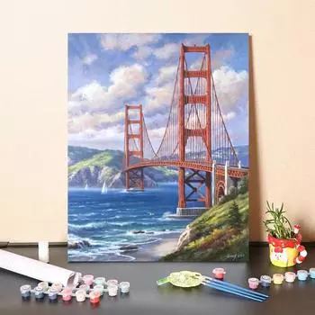 Ручная роспись украшения дома DIY картина по номерам цифровая картина маслом цифры картина маслом холст 40x50cm no frame