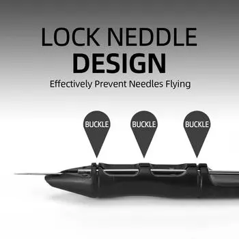 Ручная ручка для татуировки DIY поставки татуировки 3D ручка для татуировки противоскользящий держатель иглы для татуировки для татуировщиков чёрный