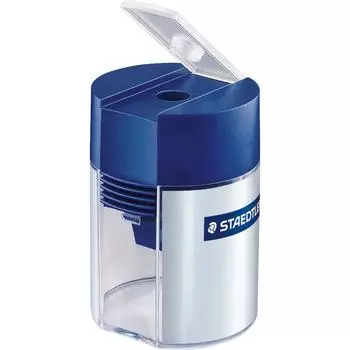 Ручная ручная точилка для карандашей Staedtler с цилиндрическим отверстием и одним отверстием (511 001)