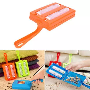 Ручная щетка для чистки ковров и стола, щетка для очистки крошек, грязи, меха, роликовый сборщик