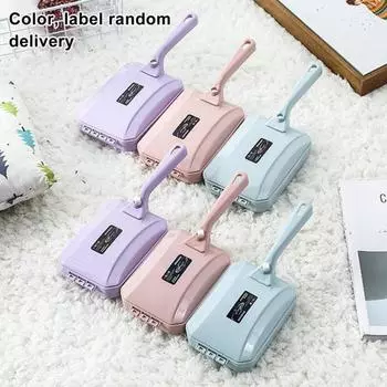 Ручная щетка для ковров с двойной тройной головкой, подметальная машина для стола, сборщик шерсти домашних животных, уборка дома 3